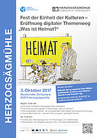 Einladungsplakat, Link zu Plakat "Fest der Einheit der Kulturen", PDF zum Herunterladen, 2 MB