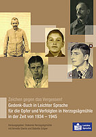 Link zu Gedenk-Buch in Leichter Sprache, PDF zum Herunterladen, 8,9 MB